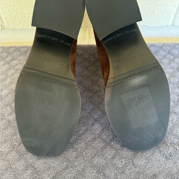 LA CANADIENNE JOELLE WATERPROOF SUEDE WOMEN BOOTIE BRUNETTE SIZE 7 - Picture 13 of 14